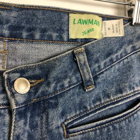 Lawman Jeans Vtg 80s Western Style Bootcut Jeans Women’s 11 High Rise Blue - Picture 3 of 9